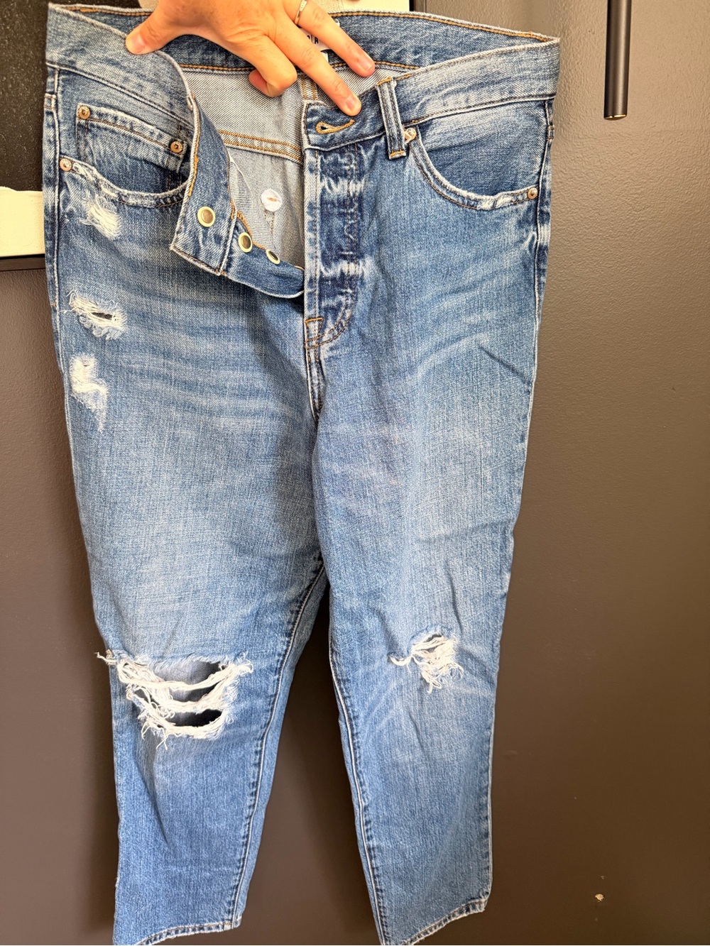 pistola Light Blue Distressed Jeans